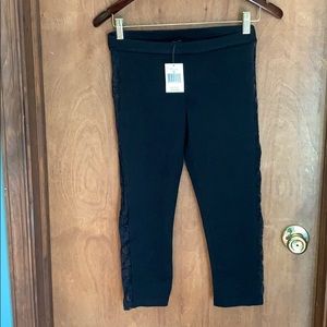 Black Side Laced Tights